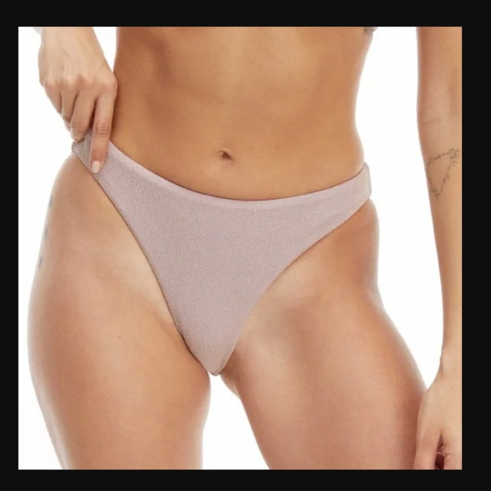 Good American NEW XL Size 4 Lilac Purple Pink Better Bikini Bottom Swim